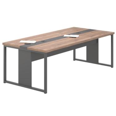 Imagem de Mesa De Reunião Escritório 4 Lugares Sintra Noce Preto