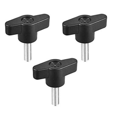 Imagem de uxcell Puxador de aperto M6 x 20 mm roscado em forma de T 3 peças