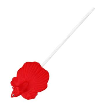 Imagem de Generic Varinha de Treinamento para Peixe Betta, Varinha Interativa para Peixe Betta, Realista, Decoração para Aquário, Vermelho