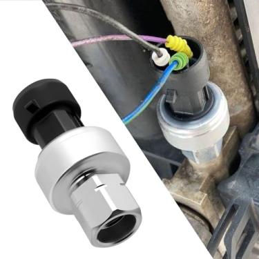 Imagem de HQRNYP Interruptor de sensor de pressão AC, peças AC, sensor de pressão de refrigerante de ar condicionado, acessórios de carro compatíveis com Buick Chevy Suburban GMC, substitui OEM # 1551343