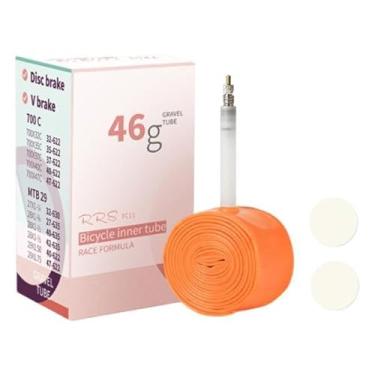 Imagem de UGPLM Câmara de ar para bicicleta com válvula, substituição de câmara de ar para manutenção, reparo à prova de furos, pneu reserva para bicicleta com, Style E