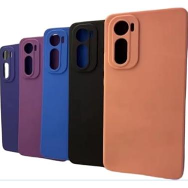 Imagem de Capa Case Compatível Motorola Edge 30 silicone Aveludada Ultra Fina e Resistecia Premium (vermelho)