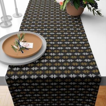 Imagem de Caminho de Mesa Natal, Caminho de Mesa Trilho Toalha Natal 4 Ou 6 Lugares, 1,35x0,40, Retrô(TME-16514)