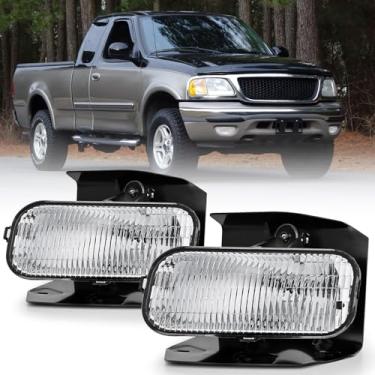 Imagem de Nilight Conjunto de farol de neblina compatível com Ford F150 2004 F150 Heritage 1999-2001 2002 2003 Ford Expedition 1999-2003 F250 Super Duty 1999-2002 Ford Expedition Lente transparente lado do