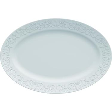 Imagem de Germer, Travessa oval em porcelana, modelo Tassel, refratária, Rasa G, Azul