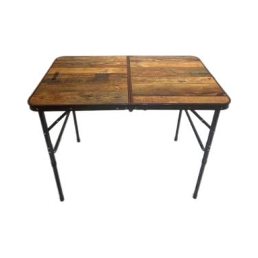 Imagem de Mesa Maleta Dobrável Portátil 90x60x69 cm BASK com Tampo em MDF e Estrutura em Alumínio Leve 3,4 kg Ideal para Camping, Praia, Piquenique e Uso Doméstico