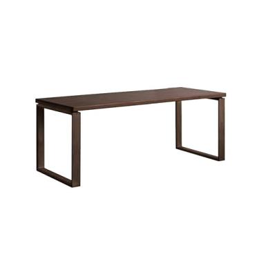 Imagem de ZDJZMGZ Mesa de computador, mesa de escritório em casa, preta, cor nogueira, casa, quarto, mesa de estudo, mesa de escritório de madeira maciça, mesa de escritório simples e moderna (160 * 70 * 75 cm)