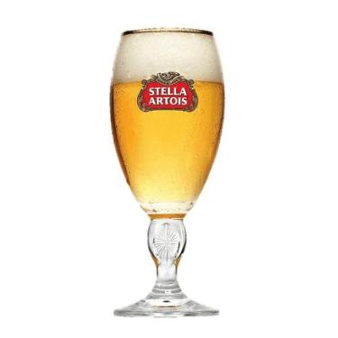 Imagem de Taça Stella Artois 250ml Vidro Cristal Transparente com Borda Dourada 