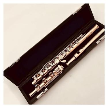 Imagem de Flauta Flauta 17 Furos Fechados C Cobre Vermelho Instrumento Musical Profissional