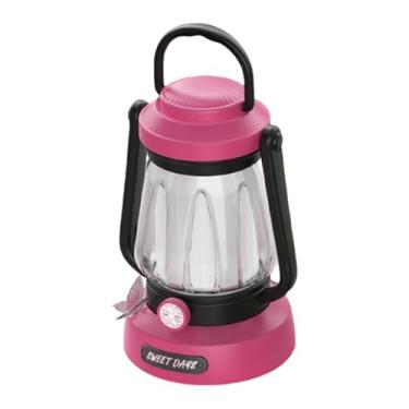 Imagem de menolana Lanterna de acampamento multifuncional LED para barraca, luz de emergência para viagens, piqueniques, sobrevivência, caminhadas e quedas de energia, Rosa