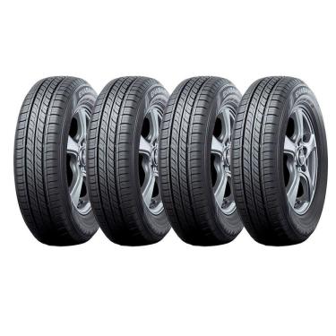 Imagem de Kit 4 Pneus Dunlop 185/55r16 Enasave Ec300+ Preto