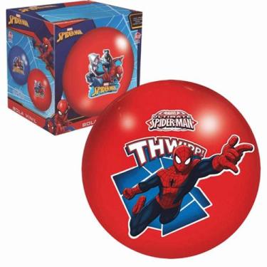 Imagem de Bola Infantil Vinil Homem Aranha Vermelha Lider Brinquedos - 789812511