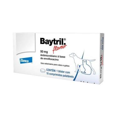 Imagem de Baytril Elanco Flavour para Cães e Gatos até 10Kg 50mg - Agita