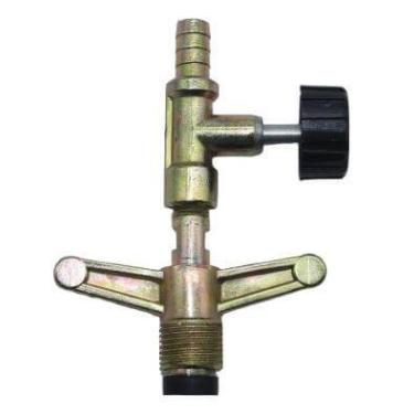 Imagem de Registro P/ Botijao P2 E P5 Rosca Fina C/ Borboleta Camping - Shopdape