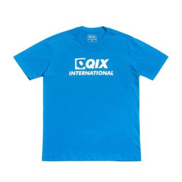 Imagem de Camiseta qix t-shirt simple original algodão, Masculino, G3, Royal