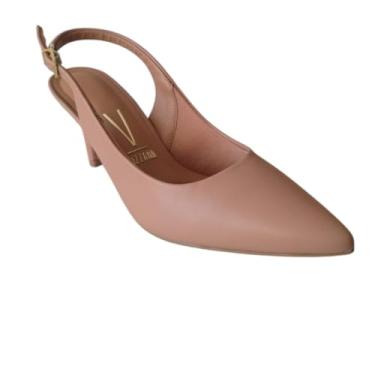 Imagem de Sapato Scarpin Vizzano Bico Fino Slingback Salto Médio