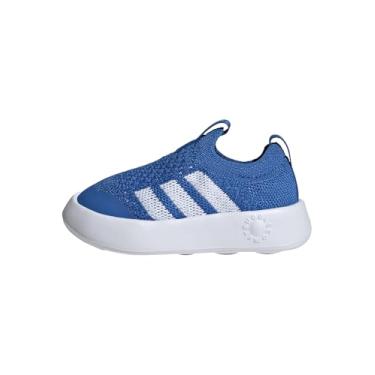 Imagem de adidas Tênis infantil unissex Bubblecomfortable, Azul royal/branco/preto, 6 Wide Infant