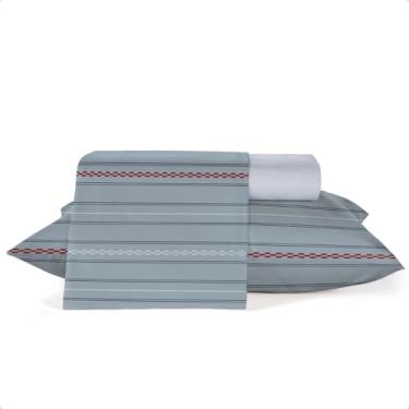 Imagem de Jogo Roupa de Cama Crystal 3-4 Peças 100% Algodão 120 Fios Teka (Rayas, Queen)