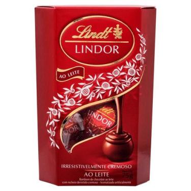 Imagem de Bombom de Chocolate ao Leite Lindor Lindt 75g