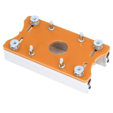 Imagem de Cryfokt Placa de Inserção de Mesa de Roteador de Madeira Placa de Posicionamento de Entalhe de Liga de Alumínio Resistente para Ferramentas de Marcenaria de Roteador de 65 Mm, Alta Precisão para Tarefas Versáteis de Marcenaria