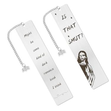 Imagem de Marcador de livro de metal Smut Presentes engraçados para amantes de livros, presente de melhor amigo para mulheres e homens, presente de aniversário, presentes exclusivos de Natal para irmã irmão