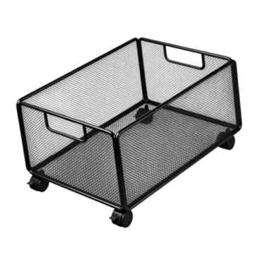 Imagem de ＫＬＫＣＭＳ Carrinho Organizador com Rodízios para Pia, Cesto de Armazenamento Móvel, Organizador de Arquivos com Rodízios para Brinquedos, Quarto e Artesanato, 30cm X 38cm X 23cm