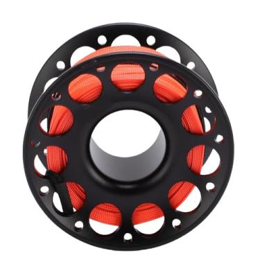 Imagem de Serounder Carretel de Carretel de Dedo de 98,43 Pés, Equipamento de Mergulho Resistente, Uso Multifuncional para Entusiastas do Mergulho, Aço Inoxidável (#1)