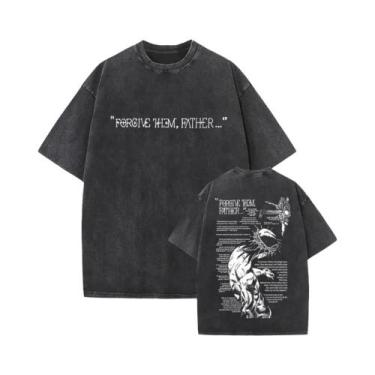 Imagem de Camiseta Religiosa Vintage Lavada Y2K Christian Jesus Forgive Them Fat