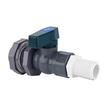 Imagem de Kit de torneira de barril de chuva, kit de torneira de barril de chuva de 3/10.2 cm com conector de anteparo e adaptador de torneira de vedação de rosca para piscinas, tanques, banheiras, barris de