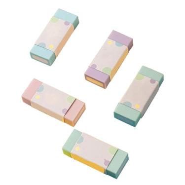 Imagem de Borracha portátil de desenho animado colorido, borracha de lápis de arte com design ergonômico para exames de teste de escritório escolar, salas de aula, estúdios de arte