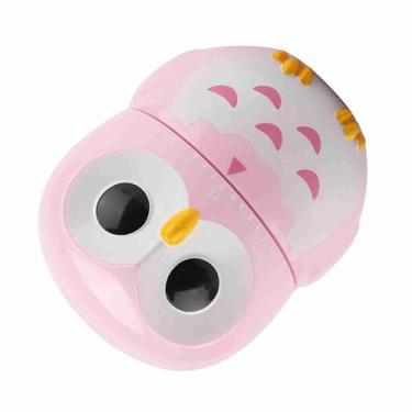 Imagem de GLOGLOW Temporizador ABS Mecânico, 1-55 Minutos, Sem Bateria, para Cozinhar Ovos e Assar Coruja Temporizador de Cozinha, Rosa, Nan (Róseo)