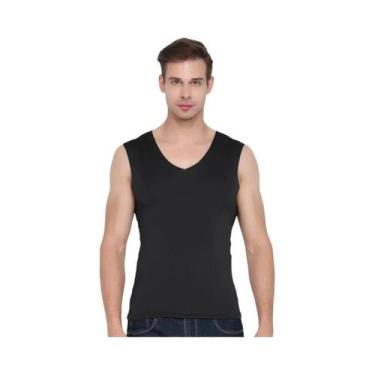 Imagem de Camiseta Sem Mangas De Seda Gelada Para Homens, Sem Marcas, Para Espor