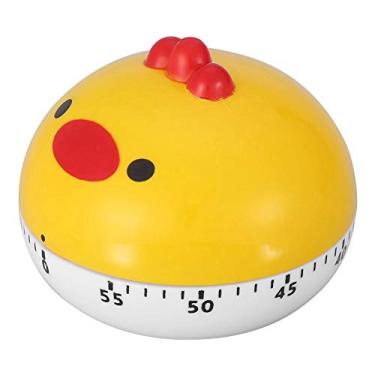 Imagem de Acouto Animal Kitchen Timer - Temporizador de Cozinha Mecânico Manual Contadores de Formato de Animal Ferramenta de Cronometragem de Cozinha () - Utensílios e Dispositivos de para Casa e (Amarelo)