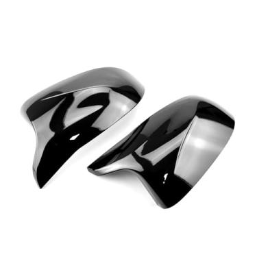 Imagem de 2 pçs tampa do espelho retrovisor lateral do carro tampa da porta lateral Compatível com bmw f25 x3 f26 x4 f15 x5 f16 x6 2014-2018(Black)