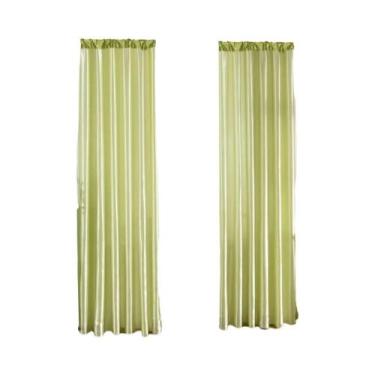 Imagem de Cortina De Pólo De Cetim Em Cor Sólida Para Decoração De Sala De Estar
