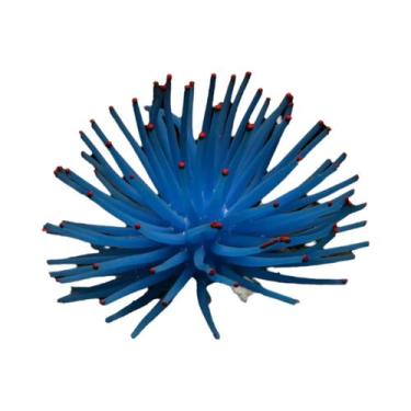 Imagem de Decoração De Aquário Em Silicone De Anêmona Do Mar, Ouriço-do-Mar E Pl