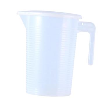 Imagem de SiaBiced Copo medidor para líquidos, jarra medidora com marcações em ambos os lados, fácil de usar, com tampa, utensílio de cozinha para leite, farinha, 3500ml