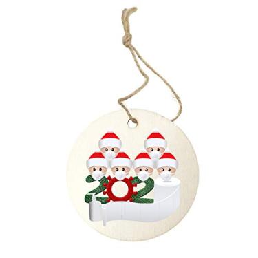 Imagem de Decoração de Árvore Família Sobrevivida Nova 2020 Enfeite Pendurado Decorativo Comemorativo para Casa Amigos