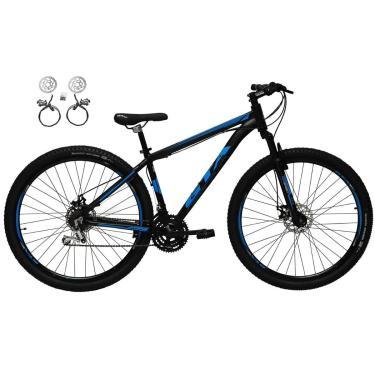 Imagem de Bicicleta Aro 29 Gta Nx11 Alumínio 21v Freio a Disco Hidráulico Garfo com Suspensão - Preto/Azul-Unissex