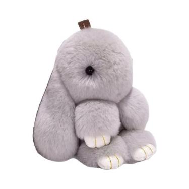 Imagem de Chaveiro De Coelho De Pelúcia Multicolorido Fofo Para Bolsa E Chaves D