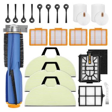 Imagem de Pacote com 22 peças de reposição para aspirador robô Shark UR2650WS AV2613WA Matrix Plus 2 em 1, acessórios com escova principal, filtros, filtro pré-e feltro, filtros de espuma pré-motor, esfregão