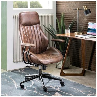 Imagem de ovios Ergonomic Office Chair,Modern Computer Desk Chair,high Back Suede Fabric Desk Cha...