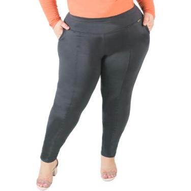 Imagem de Calça Leg Montaria Térmica Grossa Feminina Bolso Plus Size - Catwalk, 