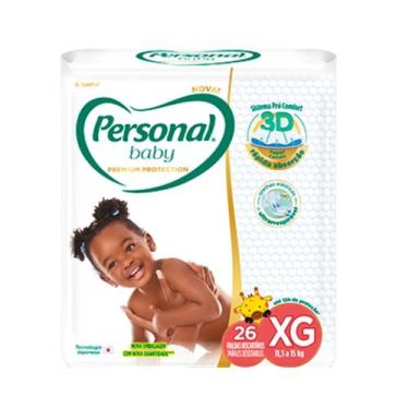 Imagem de Fralda descartável personal baby premium xg c/26 unidades 11,5 à 15kg