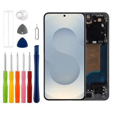 Imagem de Tela TFT compatível com Samsung Galaxy S25 SM-S931U SM-S931U1, SM-S931W (apenas para a versão dos EUA) Tela LCD sensível ao toque digitalizador de 6,2 polegadas com kit de ferramentas de reparo, sem