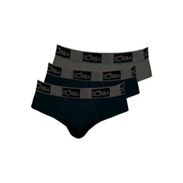 Imagem de Kit com 3 Cuecas Slip Zorba 716 Colorido, Preto, G