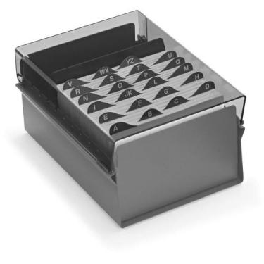 Imagem de Fichario de mesa c/ base de aco 5x8 fume - ACRIMET