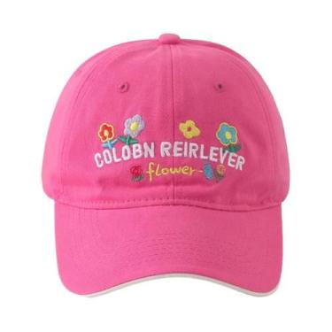 Imagem de Boné De Beisebol Ajustável Com Bordado De Flores Para Mulheres E Homen