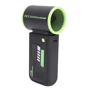 Imagem de Generic Ventilador Turbo Portátil Portátil, Ventilador a Pilhas Com Display Digital de 100 Velocidades para Acampar (Verde)