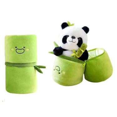 Imagem de Pelúcia Brinquedo Panda com Estojo Bambu - JC Shop